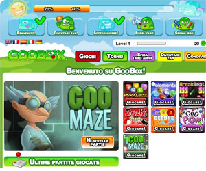 Goobox è una sala giochi online dentro facebbok!