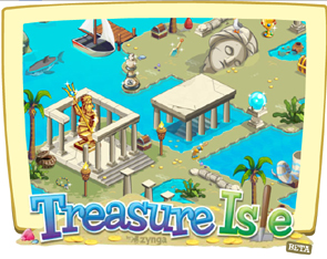 Gioca a Treasure Isle, e scopri i tesori nascosti nell'isola di facebook.