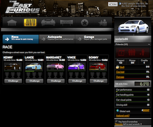Fast & Furious online game.
